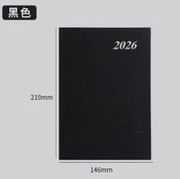 Agenda annuel 2026 Mini carnet A5 - Couverture en papier à feuilles mobiles Calendrier avec fonctionnement manuel efficace pour une durabilité accrue