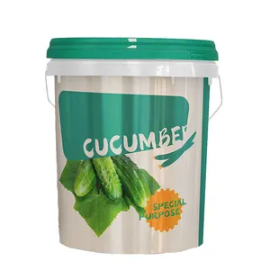 Wholesale 2L 4L 5L 10L Square Plastic Buckets Rectangular Buckets With Lid And Handle Custom Color Printing Logo