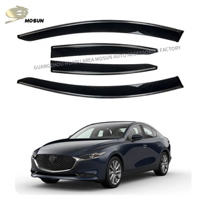 Visera de ventana de PMMA de inyección acrílica para <span class=keywords><strong>MAZDA</strong></span> <span class=keywords><strong>3</strong></span> 2019 + SD <span class=keywords><strong>Sedan</strong></span> Vent Visor protector contra el clima Deflector Rain Guard <span class=keywords><strong>2024</strong></span> 2025 - Product Image 1