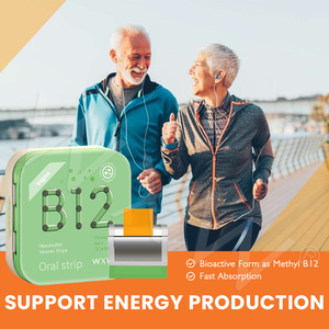 Meilleur prix Premium vitamine B12 bande orale soutien immunitaire et supplément antioxydant dissolvant film B12 à saveur de fruits bonbons - Product Image 2