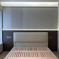 Panneau mural décoratif de style moderne, panneau intérieur de haute qualité, tissu en cuir