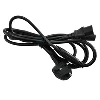 CORD UK-stroomkabel 1,5 meter zwart 0,75 mm puur koper+PVC voor laptop/desktopcomputer met IEC C13-stekker