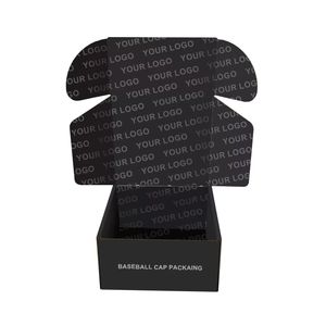 Casquettes de baseball noires haut de gamme imperméables en gros, emballage en papier kraft pour casquettes snapback, casquette trucker pliable personnalisée imprimée - Product Image 6