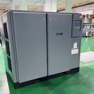<span class=keywords><strong>Compresseur</strong></span> d'air centrifuge à vis 75 kW 100 CV à faible bruit, haute efficacité, économie d'énergie, PM VSD - Product Image 2