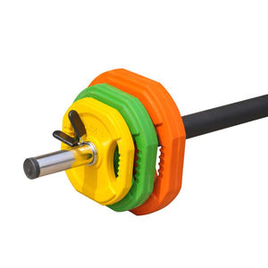 Nouveau Style <span class=keywords><strong>Cardio</strong></span> <span class=keywords><strong>Pompe</strong></span> Groupe Ensemble D'haltères avec Couleur Disque - Product Image 1