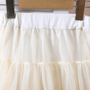 เสื้อผ้าเด็กผู้หญิง 3-7 ขวบ ผ้าขนสัตว์ลำลอง ปักลายดอกไม้สวยงาม เสื้อแขนกุด แฟชั่นกระโปรงตาข่ายพองๆ เรียบง่าย ใส่ได้ทุกวัน - Product Image 5