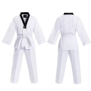 Dobok de Competición de Alta Calidad con Cuello en V para Lucha de Taekwondo y Artes Marciales para Niños y Adultos WTF - Product Image 1