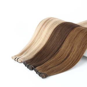 Extensiones de Cabello de Color Claro, Precio al por Mayor, Trama Fina, Cabello Humano Virgen 100%, Cabello Humano Natural, Personalización Disponible, Trama Genius - Product Image 1