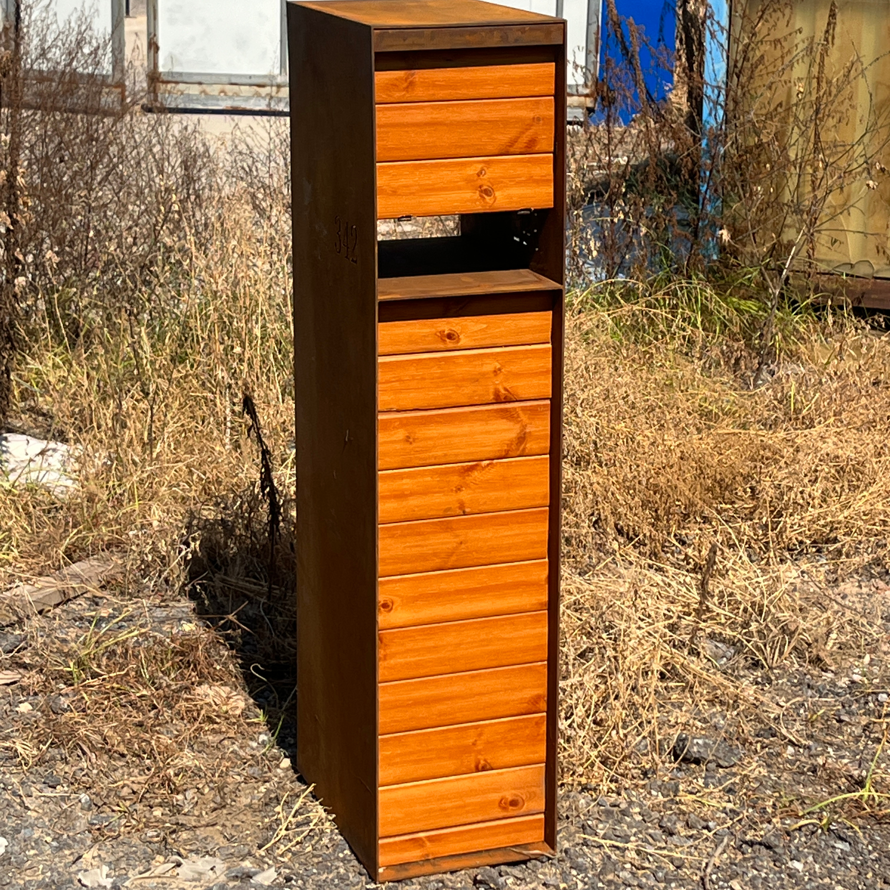 Садовый декоративный почтовый ящик Corten стальной ящик для хранения писем атмосферостойкий почтовый ящик