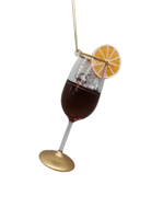 Ornements de verre teinté faits à la main pour boissons, décorations d'arbre de Noël pour hôtels et restaurants avec finition imitation antique