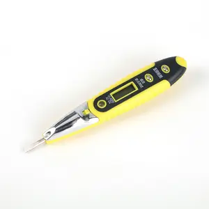 Digitaler AC/DC-Spannungs prüfstift Digitaler Spannungs detektor Werkzeug LED-Anzeige Tests tift 12-220V Home Tool mit Licht (mit Licht)