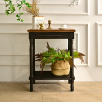 Table console d'appoint robuste avec plateau en bois antique, design rustique style ferme, fournisseur chinois, pour salon, salle à manger, entrée, rangement