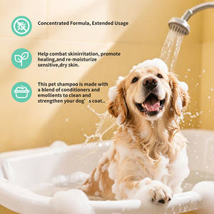 Shampooing et après-shampooing 2-en-1 personnalisable pour animaux de compagnie, nettoyant <span class=keywords><strong>anti</strong></span>-démangeaisons pour chiens à peau sensible - Product Image 2