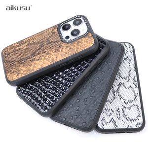Étuis de téléphone en cuir PU anti-impact 3M effet peau de crocodile pour iPhone 15 Pro, étui de téléphone en TPU pour iPhone 16 15 14 13 Pro Max - Product Image 6