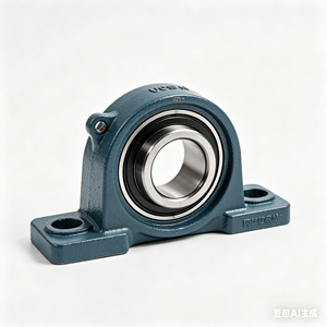 Kit de palier à semelle monté <span class=keywords><strong>VNV</strong></span> 204UC en acier inoxydable avec logement de précision P0 pour travaux de construction - Product Image 3