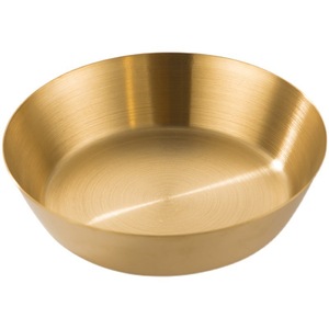 Stainless Steel Kimchi Dish 304 Round Gold Silver Dipping Sauce <b>Plate</b> Condiment Bowl Party Use - Product Image 2