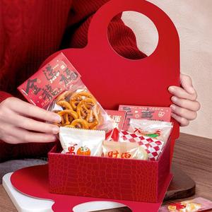 Boîte cadeau rouge en forme de cœur, boîte cadeau créative avec poignée, boîte cadeau commémorative pour les fêtes - Product Image 3