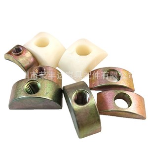 Tuercas de Media Luna M6 M8 M10 de Aleación de Zinc, Almohadillas de Plástico en Forma de Arco, Accesorios de Ferretería para Muebles - Product Image 5