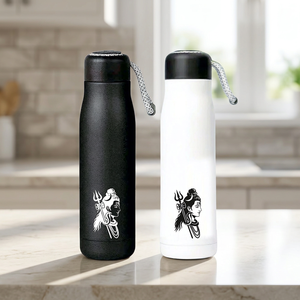 Bouteille d'eau en acier inoxydable personnalisée Shiv Ji, impression couleur personnalisée - Cadeau promotionnel pour la fête des pères, la fête des mères, cadeau de bureau - Product Image 4