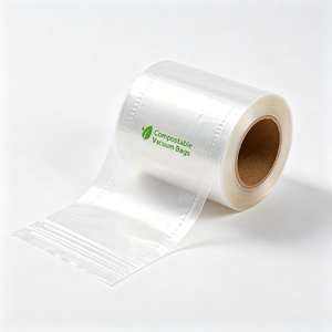Food Grade <b>Vacuum</b> Plastic <b>Bags</b> Heat Seal Storage Pouches Clear Nylon Packaging for Meat Fish and Frozen Food - Product Image 4