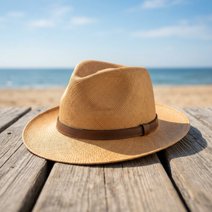New Collection Genuine Leather Fashion Cowboy Hat Gentleman Bulk Supplies Eco-Friendly Unisex Headwear Customized Beach <b>Travel</b> - Product Image 1