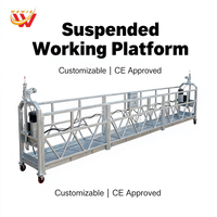 Plateforme suspendue électrique industrielle ZLP630 pour le nettoyage des fenêtres des immeubles de grande hauteur, équipement de nettoyage de fenêtres, 380V, acier/alliage d'aluminium