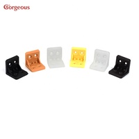 Promotion Prêt à Expédier : Support d'angle en plastique en forme de L moderne pour étagère, OEM