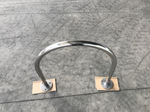 Support de vélo en acier inoxydable avec anneau de fixation, durable, pour le <span class=keywords><strong>stationnement</strong></span> et le rangement des vélos en zone publique - Product Image 2