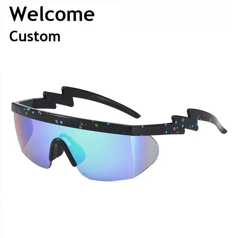 Buy China Large Frame Sunglasses 2022 Wavy Leg Irregular Fashion Large Frame Sunglasses Sports Cycling Sunglasses