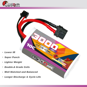 CODDAR 2S 3000mAh 7,4 V 10C XT60 Li-ion de iones de litio 21700 celda RC Paquete de batería para RC barco coches Drone Partsuadcopter - Product Image 6