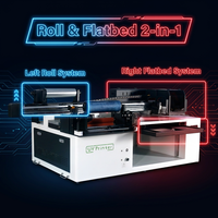 Impresora UV DTF Híbrida 60x90, Tamaño A1, Cabezal I3200, Impresora UV Plana 2 en 1 para Impresión de Etiquetas en Rollo y Materiales Rígidos