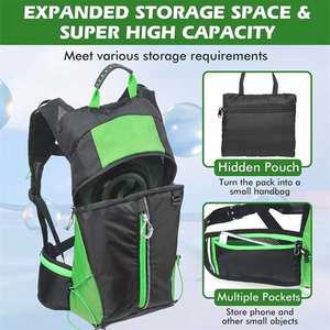 Mochila de Running Impermeable con Cremallera de Gran Capacidad Personalizada para Senderismo, Ciclismo, Viajes al Aire Libre, con Bolsa de Hidratación - Product Image 2