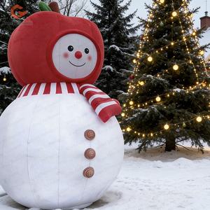 Muñeco de Nieve Inflable Navideño, Modelo <span class=keywords><strong>Gigante</strong></span> de Muñeco de Nieve Inflable, Globo Decorativo para Interiores y Exteriores, Adorno Navideño - Product Image 1