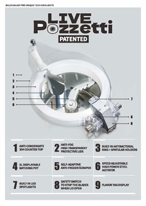 Xe đẩy bán đồ ăn Miles Galaxy Pro V4, tủ trưng bày, máy làm kem gelato đ<span class=keywords><strong>a</strong></span> năng, tích hợp máy làm kem và tủ đông - Product Image 5