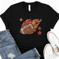 Transfert de strass personnalisé pour football américain, motif thermocollant pour T-shirts