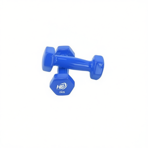 Blue Glossy Coated 2KG Hexagonal <b>Dumbbells</b> - Product Image 2