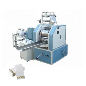 2023 latest model N folded L shape 1 color printed tissue paper napkin embossing folding machine price