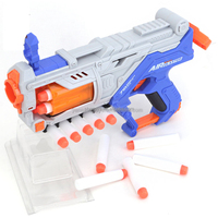 Nouveau Jouet : Pistolet Spatial Super Airsoft à 8 Balles, Tir Continu, Pistolet à Balle Mousse pour Enfants