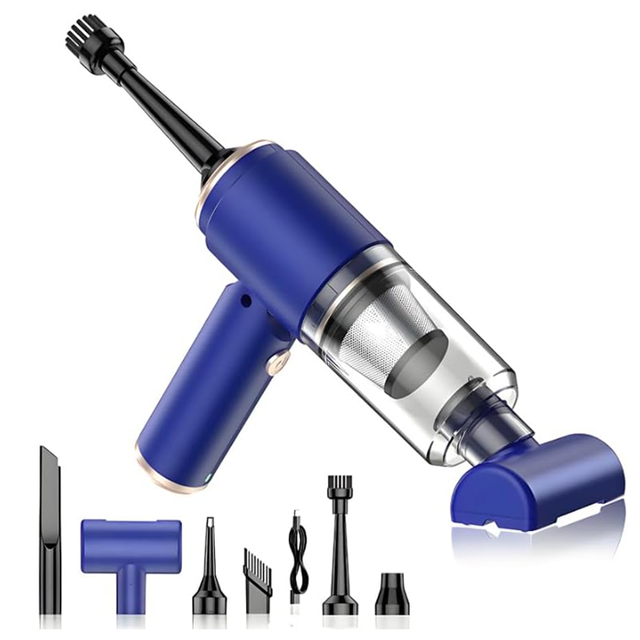 Portable Handheld 4 in 1 Multi-Functions Vacuum Cleaner,Strong Suction Force with Blow,Suck,Pump,Inflate,Rechargeable