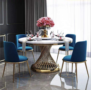 Table basse ronde en marbre de style antique italien pour salon - Product Image 2