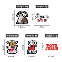 Broches en métal Jésus personnalisées, GOD IS NO DEAD, épingles en émail doux, badge Jésus, épingles à revers amusantes pour amis