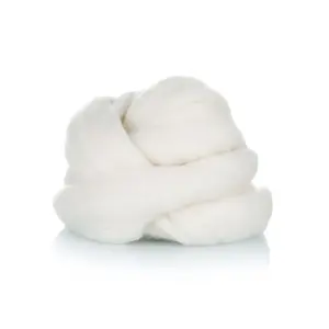 Wholesale 22mic 80mm good white color Wool Tops