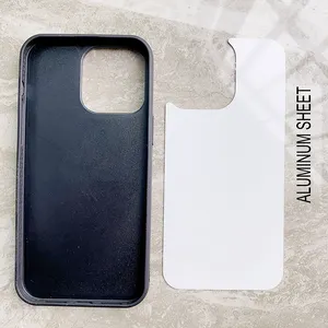 Maßge schneiderte Sublimation leere Telefon hülle Soft TPU Edge 2D mobile Abdeckung TPU PC Aluminium blech Für iPhone 12 Pro max