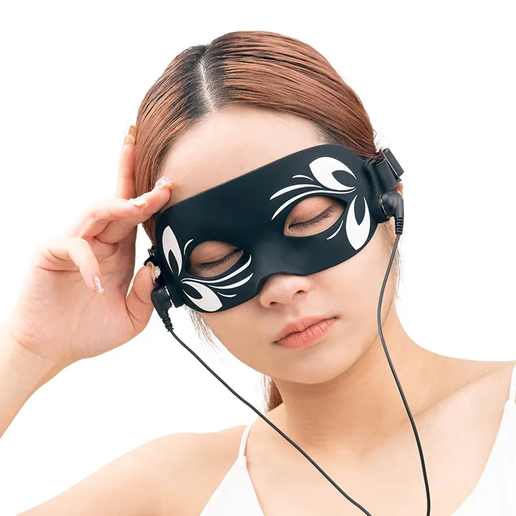 Produk teknologi baru 2024 pemijat mata melengkapi lampu foton terapi wajah warna hitam masker wajah alat kecantikan wajah LED