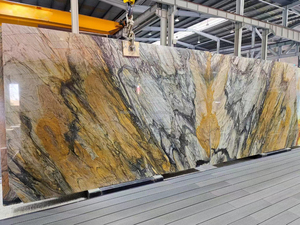 Brazil tự nhiên <span class=keywords><strong>sandalus</strong></span> Granite quartzit tấm đánh bóng da tường sàn Bảng điều khiển gạch nhà bếp hiện đại bàn nhà máy - Product Image 4