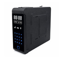 Caja Fuerte para Pistola con 3 Métodos de Desbloqueo: Biométrico, Código y Llave, Acceso Rápido, Antirrobo, Pantalla LCD Vertical, Acero, para el Hogar, Mesita de Noche, Directo de Fábrica