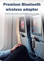 Adaptateur de voiture audio AUX 3.5mm avec micro émetteur récepteur de voiture BT récepteur Bluetooth 5.4 récepteur sans fil voiture
