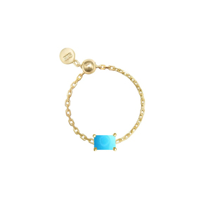 CANNER Nouvelle Bague Ajustable en Argent S925 avec Chaîne Goutte d'Eau, Cœur, Zircon Rond et Pierre Ovale Géométrique - Product Image 4