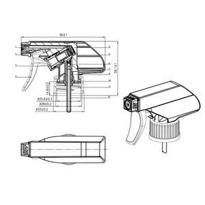 28 400 410 415 PP Kích hoạt Phun vít cap các nhà sản xuất nhựa phun cho hóa chất làm sạch sản phẩm kích hoạt Phun chai - Product Image 3
