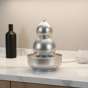 Décoration d'intérieur, fontaine miniature <span class=keywords><strong>de</strong></span> table en résine peinte à la main, style gourde, imperméable, avec design Feng Shui pour une utilisation en intérieur - Product Image 5